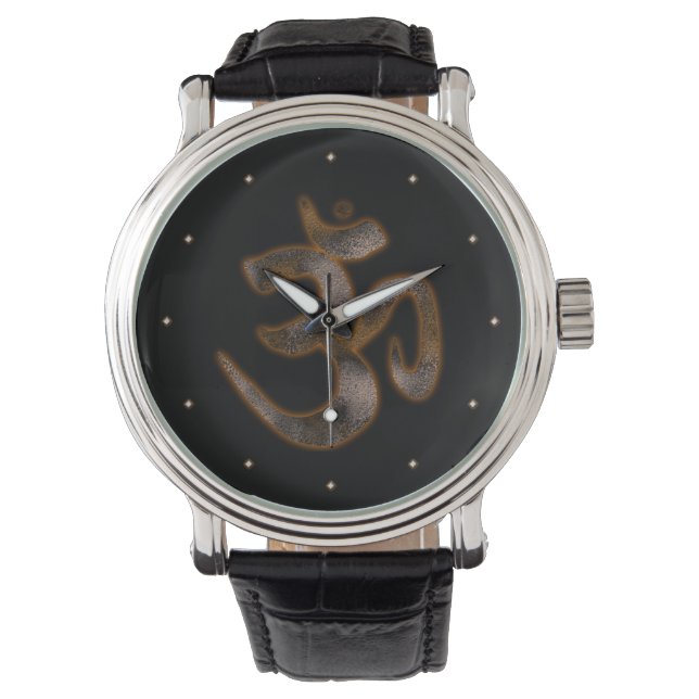 Ohm-Symbol Armbanduhr (Vorderseite)