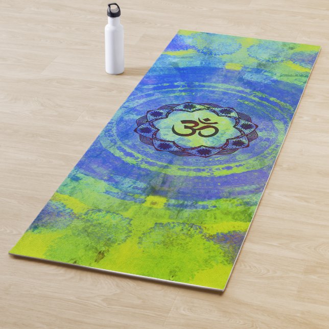 Ohm-Symbol, Mandala - grün Yogamatte (Beispiel)