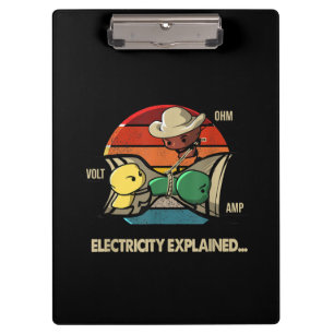 Ohm Volt Amp Electrical erklärt Elektriker Klemmbrett