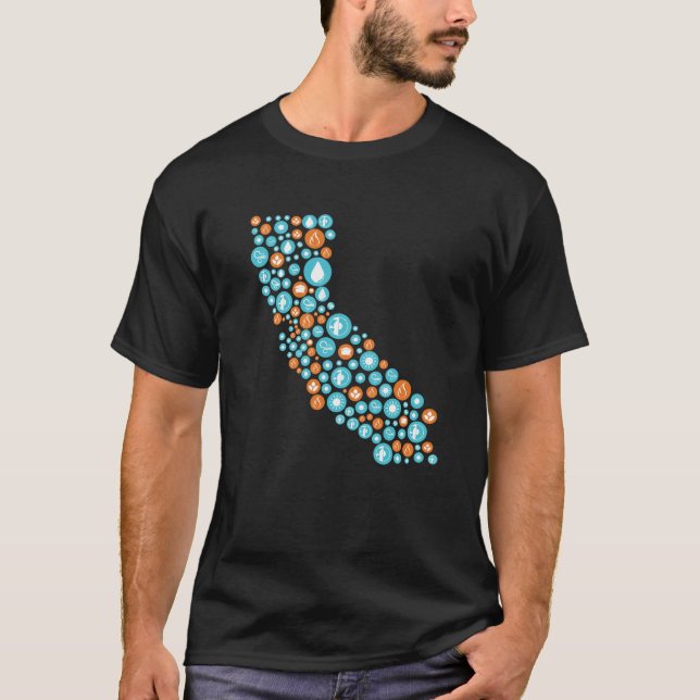 OhmConnect California Power Plante Dark T-Shirt (Devant)