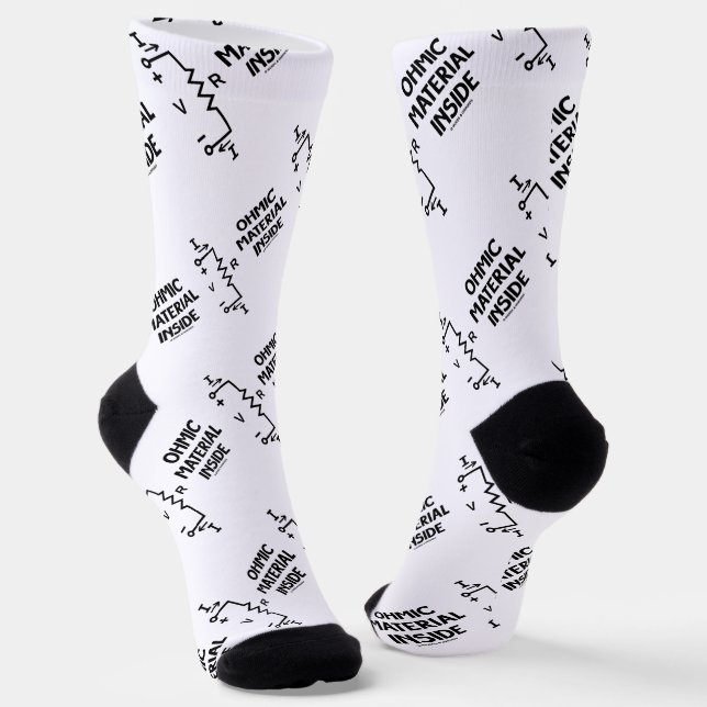 Ohmisches Material in Ohm's Law Spaß Socken (Gewinkelt)