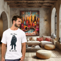 ohne Angst und Grenzen Futuristischer Krieger T -