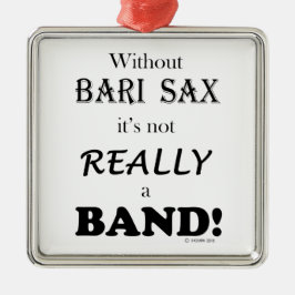 Ohne Bari Sax - Band Silbernes Ornament