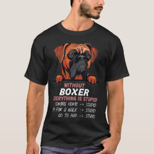 Ohne Boer ist alles ein dummer Hunde-Freund Retro T-Shirt