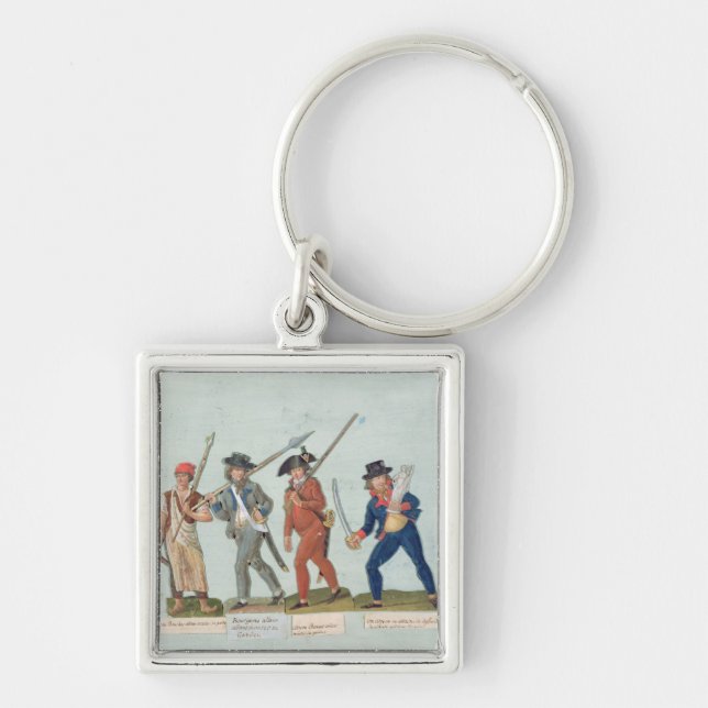 Ohne Culotte, das sein Rohr beleuchtet Schlüsselanhänger (Vorne)