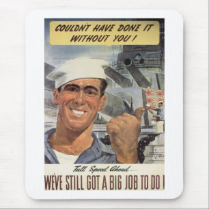 Ohne dich hätte ich es nicht geschafft mousepad