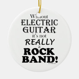 Ohne elektrische Gitarre - Rockband Keramikornament