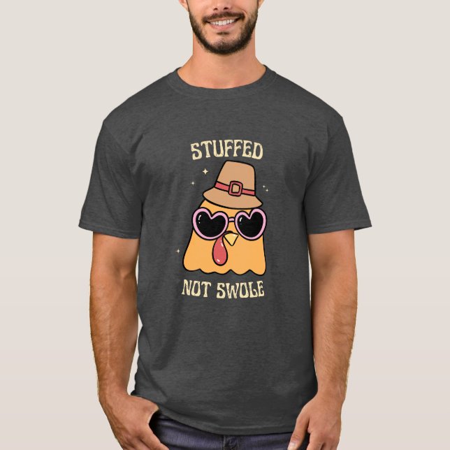 Ohne Erntedank Fitness schwül gepolstert Funny Ret T-Shirt (Vorderseite)