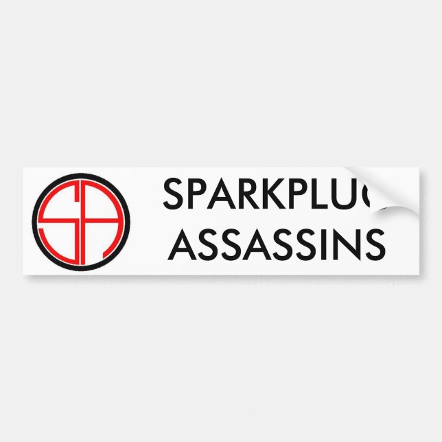 Ohne Fadenkreuze SPARKPLUGASSASSINS Autoaufkleber (Vorne)