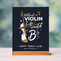 Ohne Geige würde das Leben flacher Violinisten gew