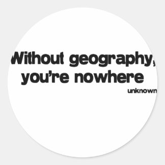 Ohne geografische Angabe Runder Aufkleber