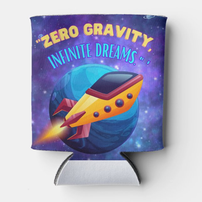 Ohne Gravitation unendliche Träume Dosenkühler (Vorderseite)