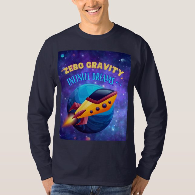 Ohne Gravitation unendliche Träume T-Shirt (Vorderseite)