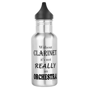 Ohne Klarinette - Orchester Edelstahlflasche
