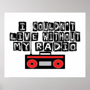 Ohne mein Radio könnte es nicht leben Poster