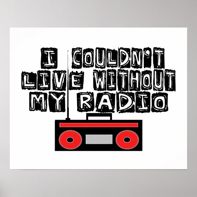 Ohne mein Radio könnte es nicht leben Poster (Vorne)