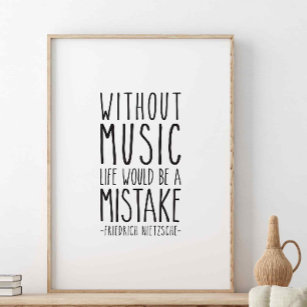 Ohne Musik wäre das Leben, Friedrich Nitzsche Poster