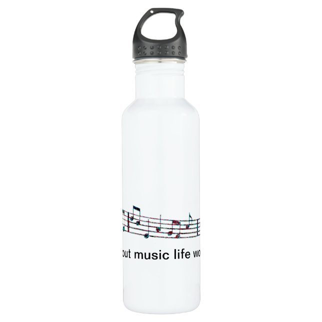 Ohne Musik wurde das Leben Bb Trinkflasche (Vorderseite)