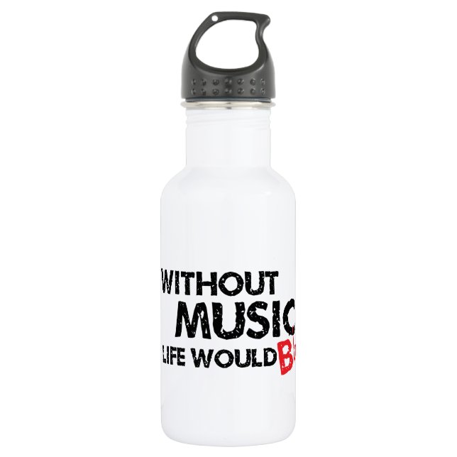 Ohne Musik wurde das Leben flaches B Trinkflasche (Vorderseite)