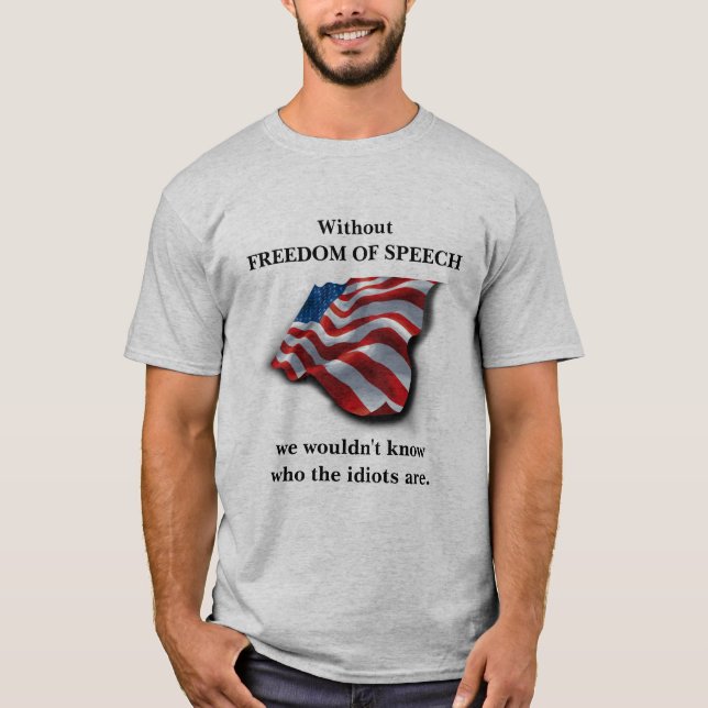 ohne Redefreiheit T-Shirt (Vorderseite)