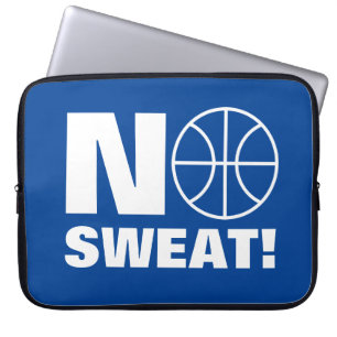 Ohne Schweiß lustige Basketball-Sport-Laptop-Hülle Laptopschutzhülle