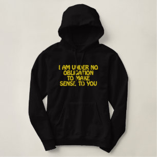 OHNE VERPFLICHTUNG Bestickter Kapuzenpullover