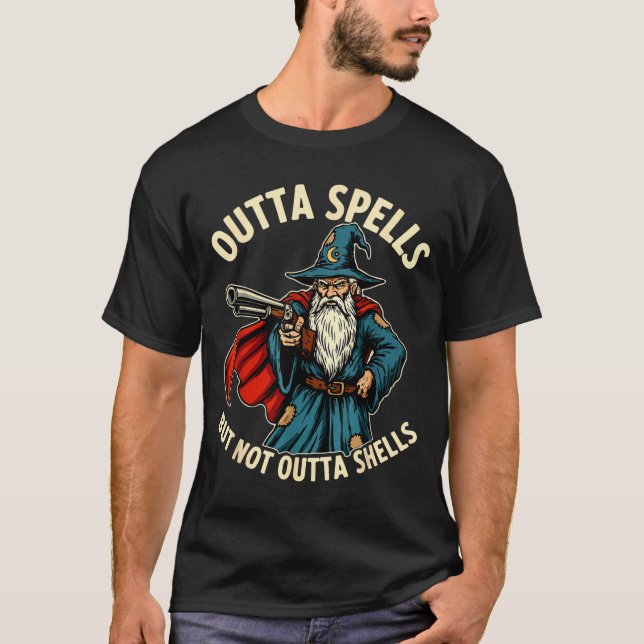 Ohne Zauber aber nicht ohne Granaten Zauberer Fant T-Shirt (Vorderseite)