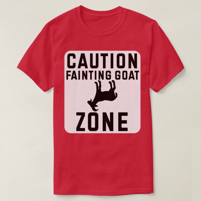 Ohnmacht Ziege Vorsicht Ohnmacht Ziegenzone Funny  T-Shirt (Design vorne)