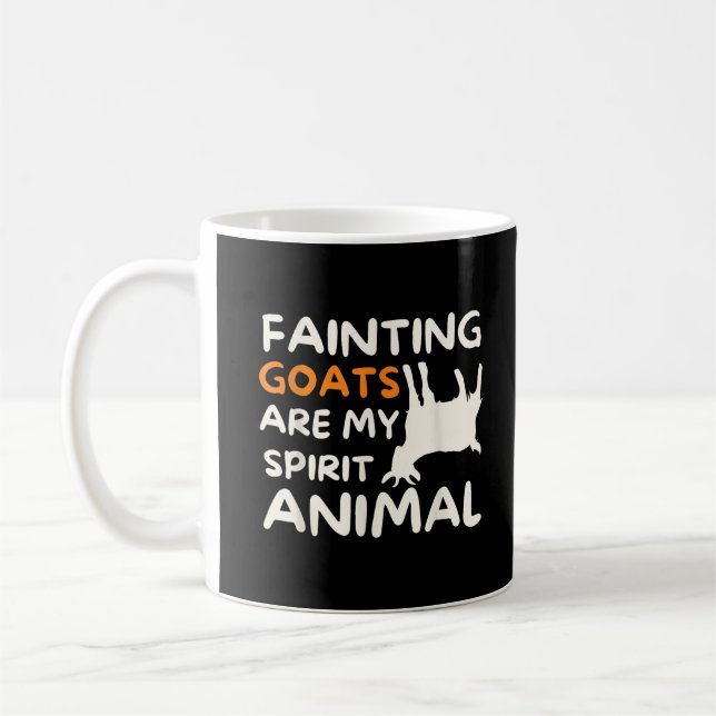 Ohnmacht Ziegen sind mein Geist Tierfreude-Ziegenl Kaffeetasse (Links)