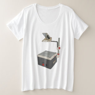 OHP 80s 90s Overhead Projector Große Größe T-Shirt