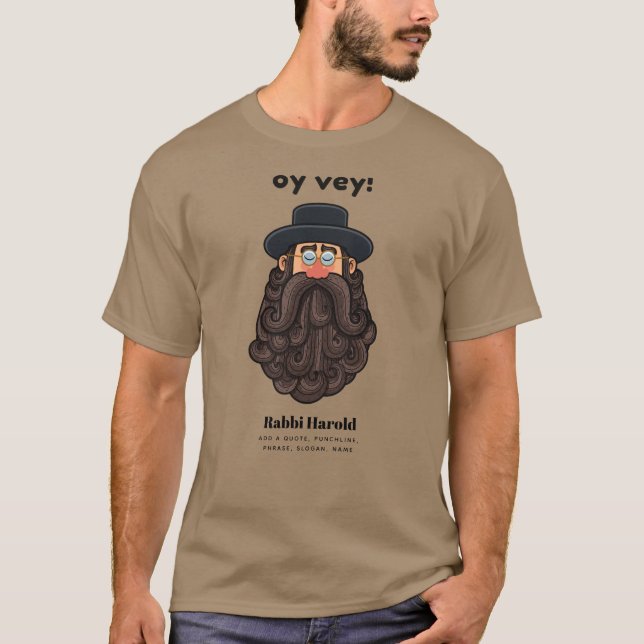 OHR! Funny RABBI Peronised T-Shirt (Vorderseite)