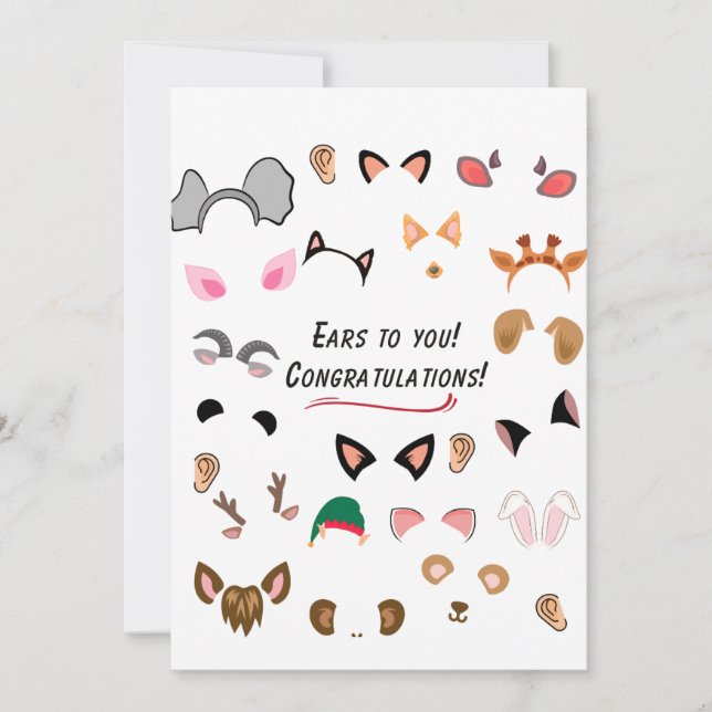 Ohr für dich! einladung (Vorderseite)