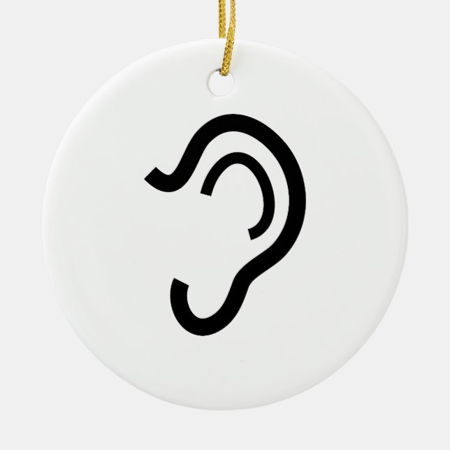 Ohr Keramikornament (Vorne)