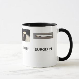 OHR-NASEN-KAFFEE-CHIRURG TASSE