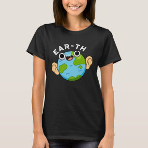 Ohr-th-Funny-Earth-Puff Dark BG T-Shirt
