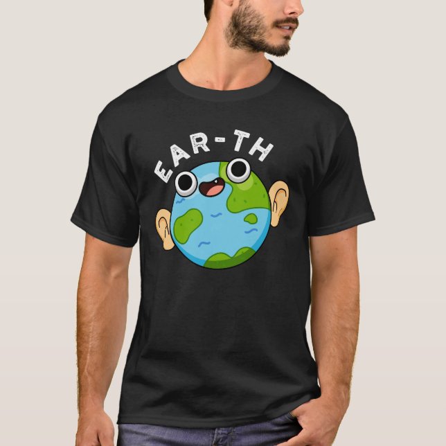 Ohr-th-Funny-Earth-Puff Dark BG T-Shirt (Vorderseite)