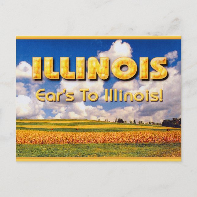Ohren zu Illinois ... Mark Edward Westerfield Postkarte (Vorderseite)
