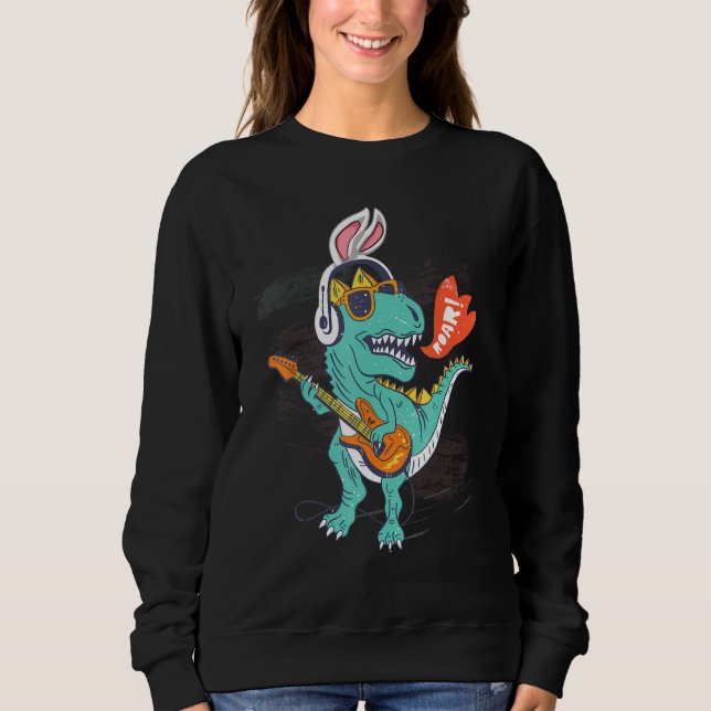 Ohrfeier Ostern Dinosaurier Dino T Rex 2022 Sweatshirt (Vorderseite)