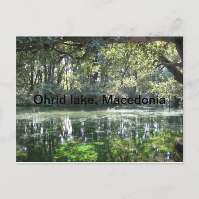 Ohrid Lake, Mazedonien Postkarte (Vorderseite)