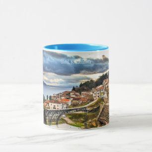 Ohrid, Landschaft Mazedonien Tasse