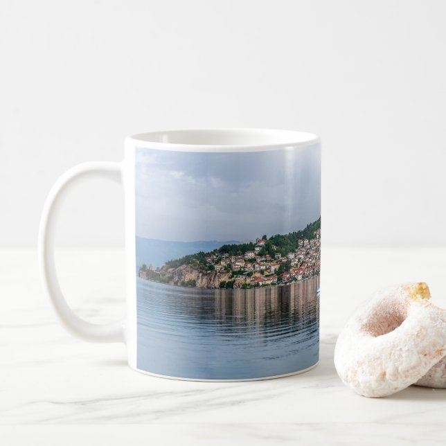 Ohrid - Macédoine Coffee Mug (Avec donut)