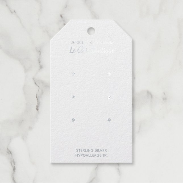 Ohrläger-Display Danke, Kraft-Papier Geschenkanhänger (Vorderseite)