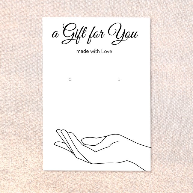 Ohrring-Geschenkkarte Visitenkarte (Von Creator hochgeladen)