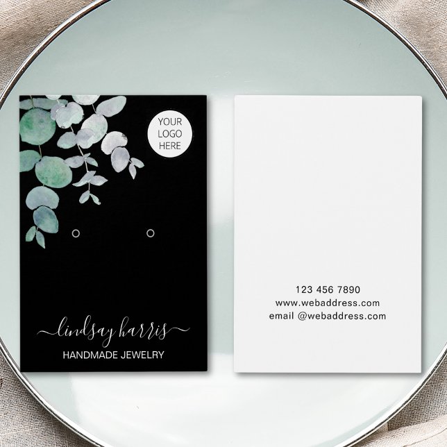 Ohrringe Die schwarze Schmuckkarte für Wasserfarbe (Von Creator hochgeladen)