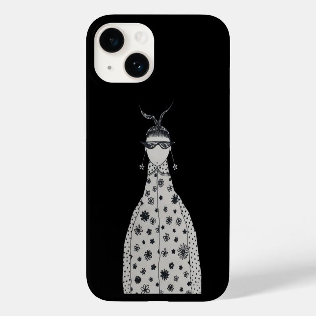 Ohrringe für niedliche Blume Case-Mate iPhone 14 Hülle (Rückseite)