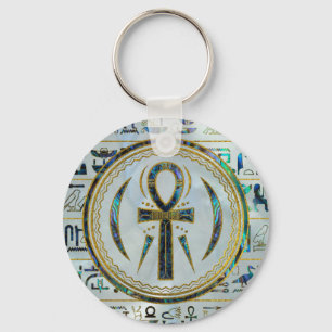 Ohrschnecken-Muschel-Ägypter Ankh Quersymbol Schlüsselanhänger
