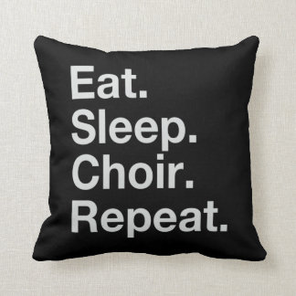 OHSChoir EatSleepChoirRepeat/Tiger Dark Pillow Kissen