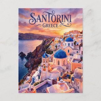 Oia Greece Postkarte