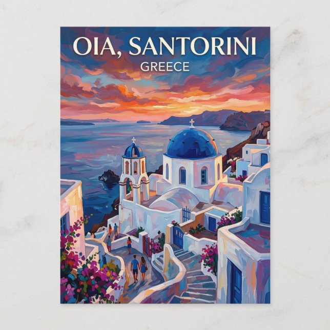 Oia Griechenland Postkarte (Vorderseite)