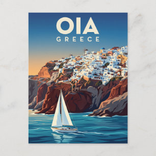 Oia-Küste Griechenland Postkarte